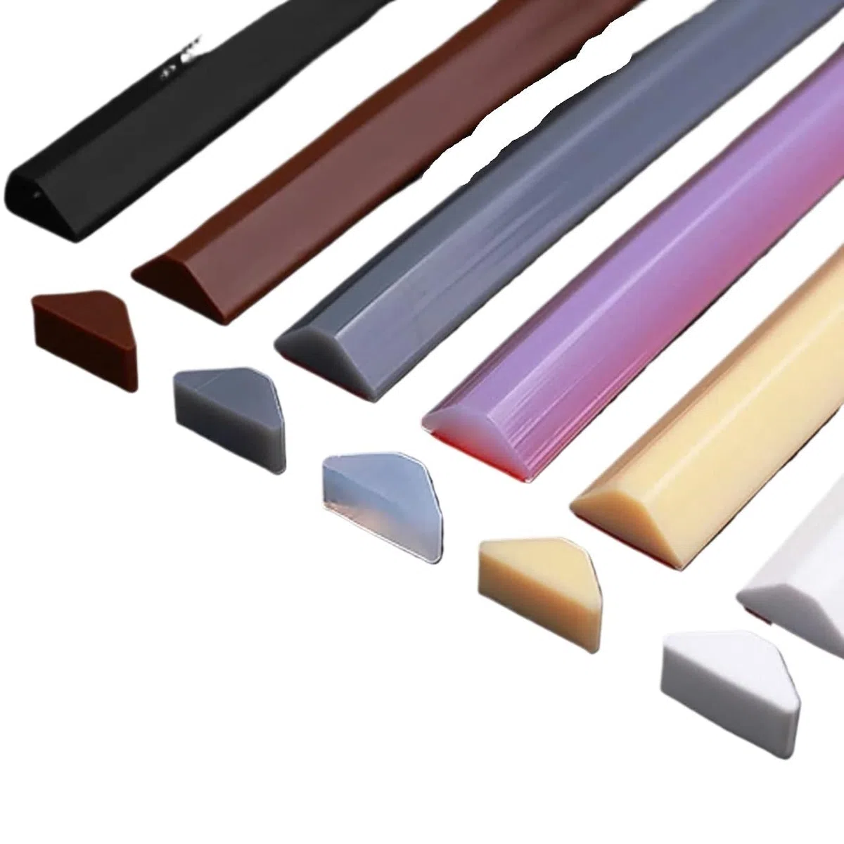 Seuil de douche pliable, bandes de blocage d'eau en silicone pliable, système de rétention des bouchons, séparation sèche et humide pour salle de bain et cuisine (kaki, 1 m)